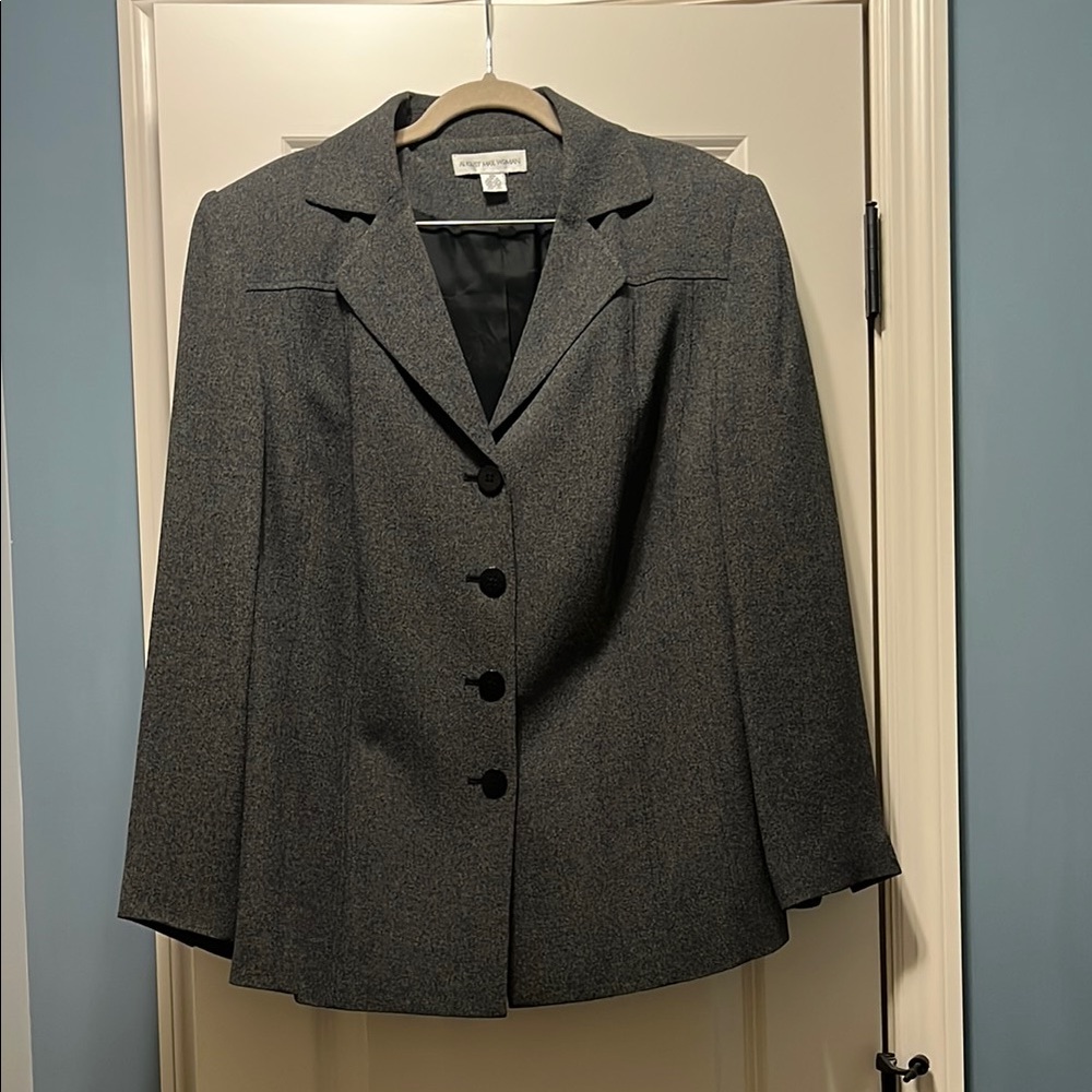 August Max Gray Tailored Blazer Professional Cut